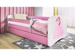 Lastevoodi madratsiga Kocot Kids BabyDreams Pink princess, roosa/valge цена и информация | Lastevoodid | kaup24.ee