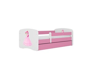 Детская кровать с матрасом Kocot Kids BabyDreams Pink princess, розовый/белый цена и информация | Детские кровати | kaup24.ee