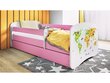 Lastevoodi madratsiga/sahtliga Kocot Kids BabyDreams Pink map, roosa/valge цена и информация | Lastevoodid | kaup24.ee