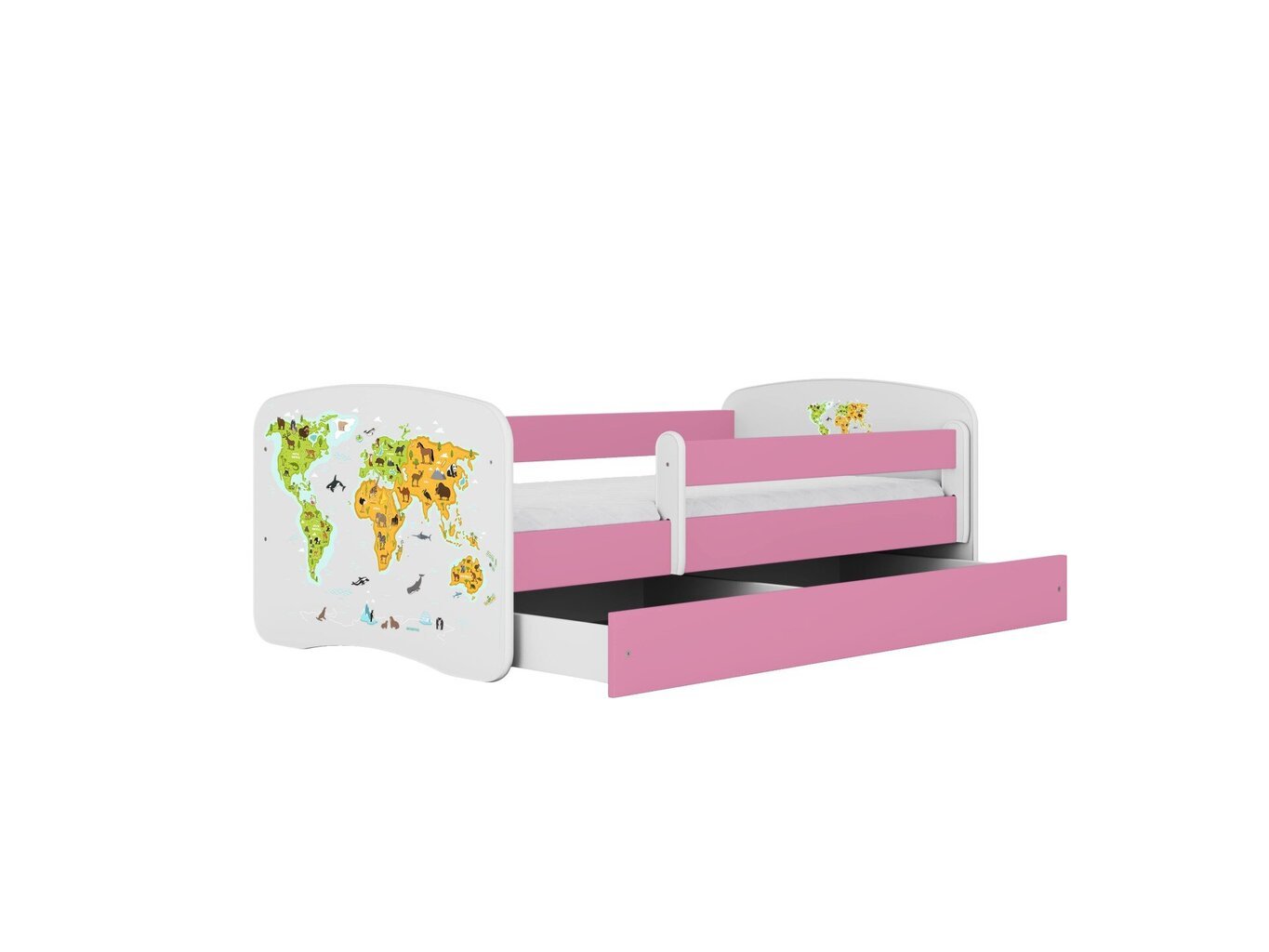 Lastevoodi madratsiga Kocot Kids BabyDreams Pink map, roosa hind ja info | Lastevoodid | kaup24.ee