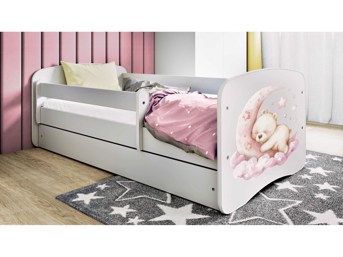 Lastevoodi ilma madratsita/sahtliga Kocot Kids BabyDreams White dream, valge цена и информация | Lastevoodid | kaup24.ee