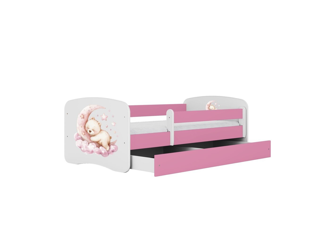 Lastevoodi madratsiga Kocot Kids BabyDreams Pink dream, roosa/valge hind ja info | Lastevoodid | kaup24.ee