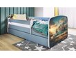 Lastevoodi madratsiga Kocot Kids BabyDreams Blue ship, sinine цена и информация | Lastevoodid | kaup24.ee