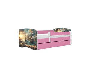 Детская кровать с матрасом Kocot Kids BabyDreams Pink ship, розовый/белый цена и информация | Детские кровати | kaup24.ee