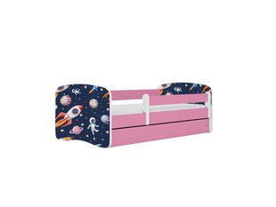 Детская кровать с матрасом и ящиком Kocot Kids BabyDreams Pink cosmos, розовый/черный цена и информация | Детские кровати | kaup24.ee