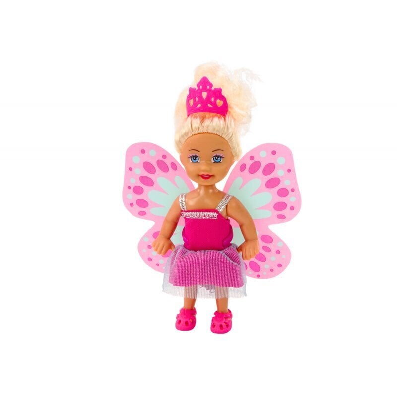 Nukud lastele 2in1 Mini Doll Mermaid Fairy Tail Wings, roosa цена и информация | Tüdrukute mänguasjad | kaup24.ee