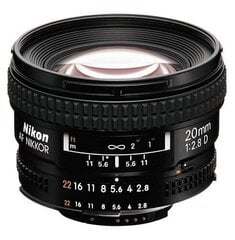 Nikon AF Nikkor 20mm f/2.8D цена и информация | Объективы | kaup24.ee