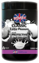 Защитная маска для волос Ronney Professional Classic Latte Pleasure 1000 мл цена и информация | Маски, масла, сыворотки | kaup24.ee