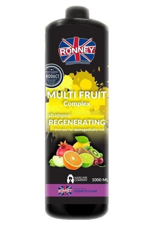 Taastav šampoon Ronney Professional Multi Fruit Complex Regenerating 1000 ml цена и информация | Šampoonid | kaup24.ee