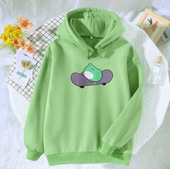 Женская флисовая толстовка Kawaii, Green-2, XXL цена и информация | Женские толстовки | kaup24.ee