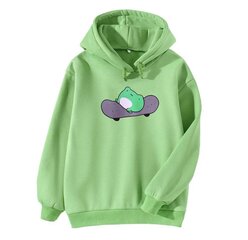 Женская флисовая толстовка Kawaii, Green-2, XXL цена и информация | Женские толстовки | kaup24.ee