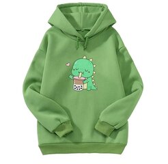 Женская флисовая толстовка Kawaii, Green-3, XXL цена и информация | Женские толстовки | kaup24.ee