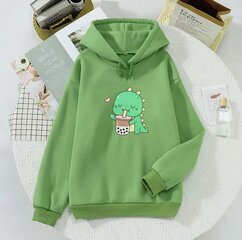 Женская флисовая толстовка Kawaii, Green-3, XXL цена и информация | Женские толстовки | kaup24.ee