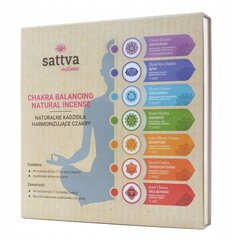 Viirukipulkade komplekt Chakra Box, Sattva Ayurveda, 49 tk. hind ja info | Kodulõhnastajad | kaup24.ee