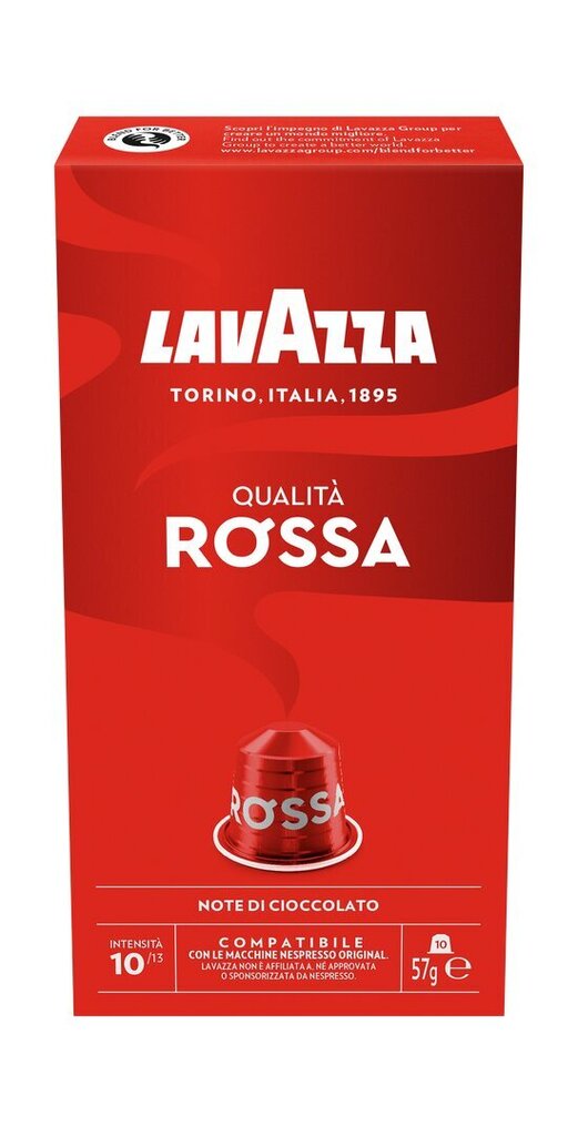 Lavazza Nespresso Qualita Rossa Kohvikapslid 57g, 10 tk hind ja info | Kohv, kakao | kaup24.ee