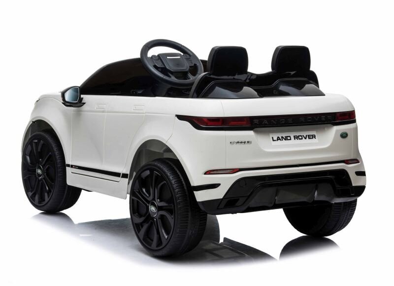 Ühekohaline laste elektriline Land Rover Evoque maastur, valge hind ja info | Laste elektriautod | kaup24.ee