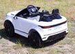 Ühekohaline laste elektriline Land Rover Evoque maastur, valge цена и информация | Laste elektriautod | kaup24.ee