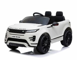 Ühekohaline laste elektriline Land Rover Evoque maastur, valge hind ja info | Laste elektriautod | kaup24.ee