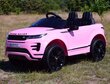 Ühekohaline laste elektriline Land Rover Evoque maastur, roosa hind ja info | Laste elektriautod | kaup24.ee