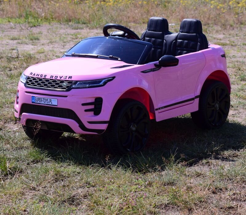 Ühekohaline laste elektriline Land Rover Evoque maastur, roosa hind ja info | Laste elektriautod | kaup24.ee