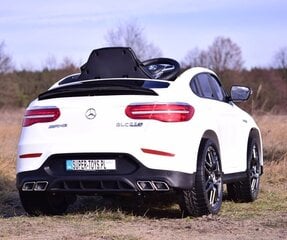 Ühekohaline laste elektriauto Mercedes GLC 63S AMG QLS5688, valge hind ja info | Laste elektriautod | kaup24.ee