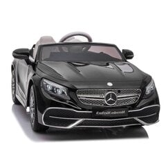 Двухместный детский электромобиль Super Toys Mercedes Maybach S650 ZB188, чёрный цена и информация | Электромобили для детей | kaup24.ee