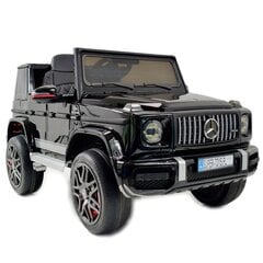 MERCEDES G63 AMG, МЯГКИЕ ДИСКИ EVA, МЯГКОЕ СИДЕНИЕ, ПОЛИРОВАННЫЙ ЛАК, ПОЛНЫЙ КОМПЛЕКТ/BBH0003 цена и информация | Электромобили для детей | kaup24.ee