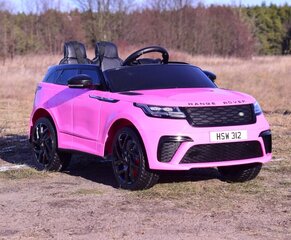 Детский одноместный электромобиль Super-Toys Range Rover Velar, розовый цена и информация | Электромобили для детей | kaup24.ee