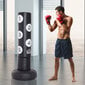 HOMCOM Punching Bag Standing 176cm Adult Freestanding Heavy Duty Standing Punching Bag koos aluse ja vinüül pad poks partner poks treener must цена и информация | Poksivarustus | kaup24.ee