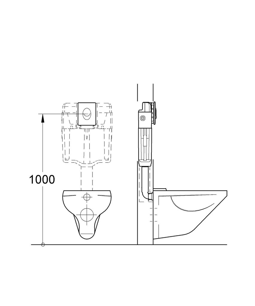 Grohe Skate Air WC loputusnupp hind ja info | WC-poti tarvikud | kaup24.ee