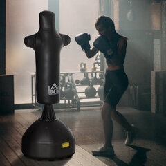 HOMCOM Punching Bag Standing 180cm Adult Standing Punching Bag Boxing Dummy Punching Column Humanoid Design Heavy Duty Punching Bag professionaalidele ja algajatele Black hind ja info | Poksivarustus | kaup24.ee