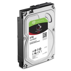 HDD SeaGate Ironwolf 3TB 64MB 5900RPM 3.5 ST3000VN007 hind ja info | Sisemised kõvakettad (HDD, SSD, Hybrid) | kaup24.ee