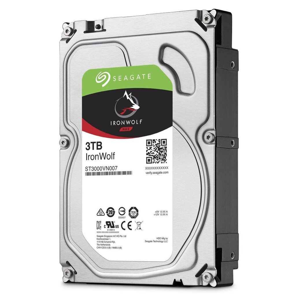 HDD SeaGate Ironwolf 3TB 64MB 5900RPM 3.5 ST3000VN007 hind ja info | Sisemised kõvakettad (HDD, SSD, Hybrid) | kaup24.ee