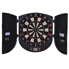 HOMCOM Elektrooniline dartboard ukse heliefektidega, automaatne skoorimine, 6 noole, 26 mängu, 185 tabamisvõimalust, 8 mängijale hind ja info | Noolemängud | kaup24.ee