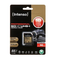 Intenso SDHC 16GB Pro hind ja info | Fotoaparaatide mälukaardid | kaup24.ee