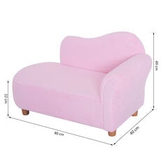 HOMCOM Laste diivan mini chaise longue lastele, hubane ja stiilne, roosa hind ja info | Lastetoa komplektid | kaup24.ee