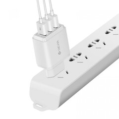 Devia Smart Series Premium Сетевое зарядное Устройство 3 X USB / 3.4A / 17W  Белое (EU Blister) цена и информация | Зарядные устройства для телефонов | kaup24.ee