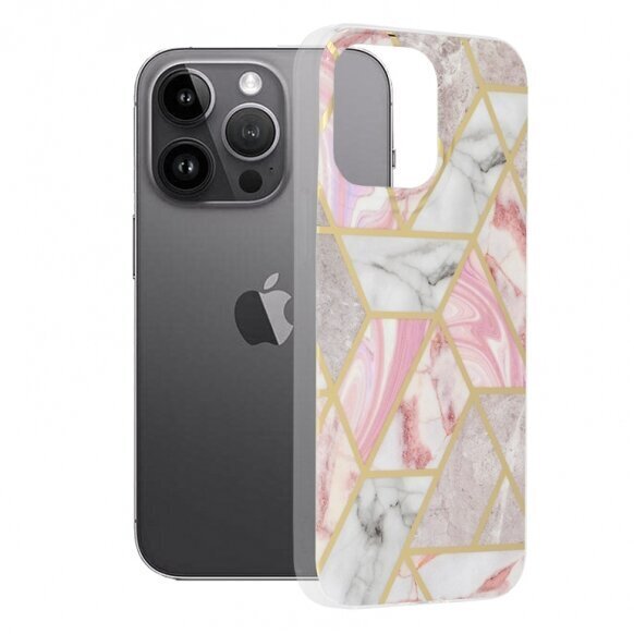 Telefoniümbris Techsuit Marble Series iPhone 14 Pro Max roosa hind ja info | Telefoni kaaned, ümbrised | kaup24.ee