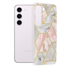 Чехол для телефона Techsuit Marble Series Samsung Galaxy S23 розовый цвет цена и информация | Чехлы для телефонов | kaup24.ee