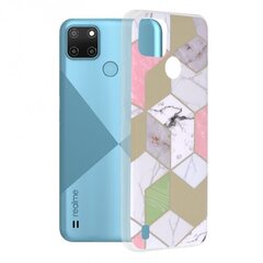 Telefoniümbris Techsuit Marble Series Realme C21Y / C25Y lilla hind ja info | Telefoni kaaned, ümbrised | kaup24.ee