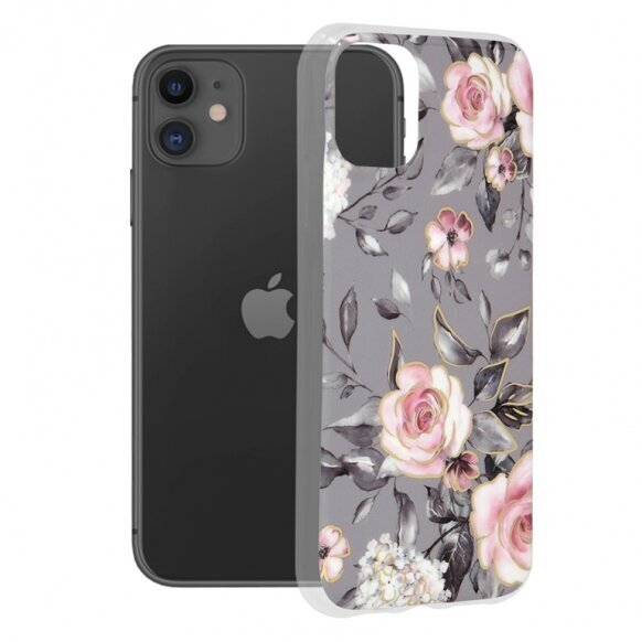 Telefoniümbris Techsuit Marble Series iPhone 11 hall hind ja info | Telefoni kaaned, ümbrised | kaup24.ee