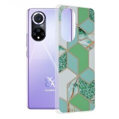 Чехол для телефона Techsuit Marble Series Huawei nova 9 / Honor 50 зеленого цвета цена и информация | Чехлы для телефонов | kaup24.ee