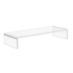 HOMCOM Ergonoomiline akrüülist monitoristatiiv sülearvuti, arvuti, sülearvuti jaoks, läbipaistev, 53x19x9cm hind ja info | Kirjatarbed | kaup24.ee