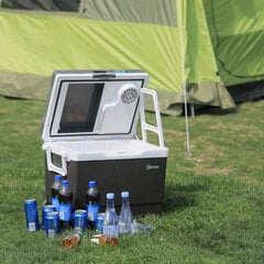 Автомобильный холодильник Outsunny 33L cool box mini fridge portable, DC 12V AC 220V/240V, для автомобиля и кемпинга, серый, 40x30x43 см цена и информация | Автомобильные холодильники | kaup24.ee