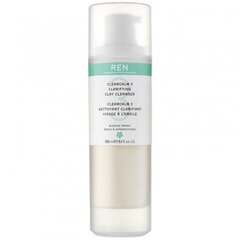 Näopuhastusvahend Ren Clean Skincare Clearcalm3 Clarifying Clay Cleanser 150 ml hind ja info | Näopuhastusvahendid | kaup24.ee