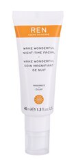 Ночное увлажняющее средство для ухода за кожей лица Ren Clean Skincare Wake Wonderful Night-Time Facial 40 мл цена и информация | Кремы для лица | kaup24.ee