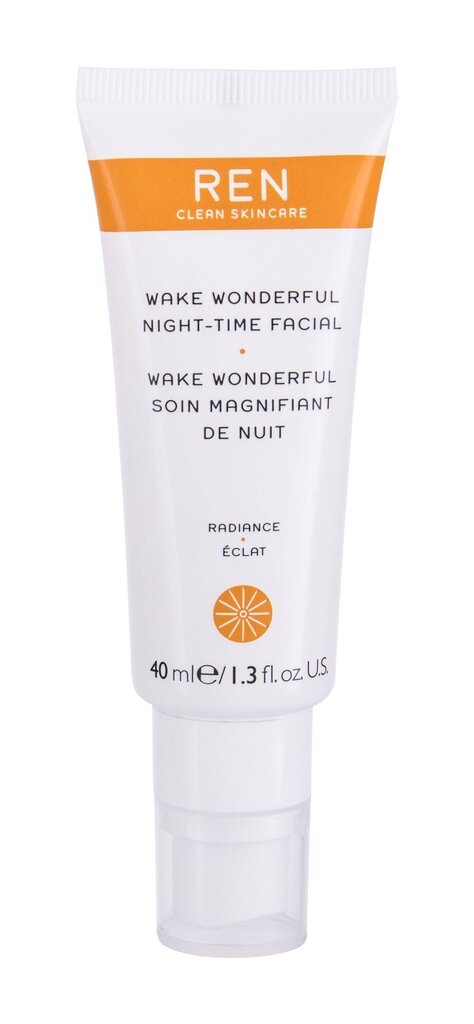 Öine niisutav näohooldusvahend Ren Clean Skincare Wake Wonderful Night-Time Facial 40 ml hind ja info | Näokreemid | kaup24.ee