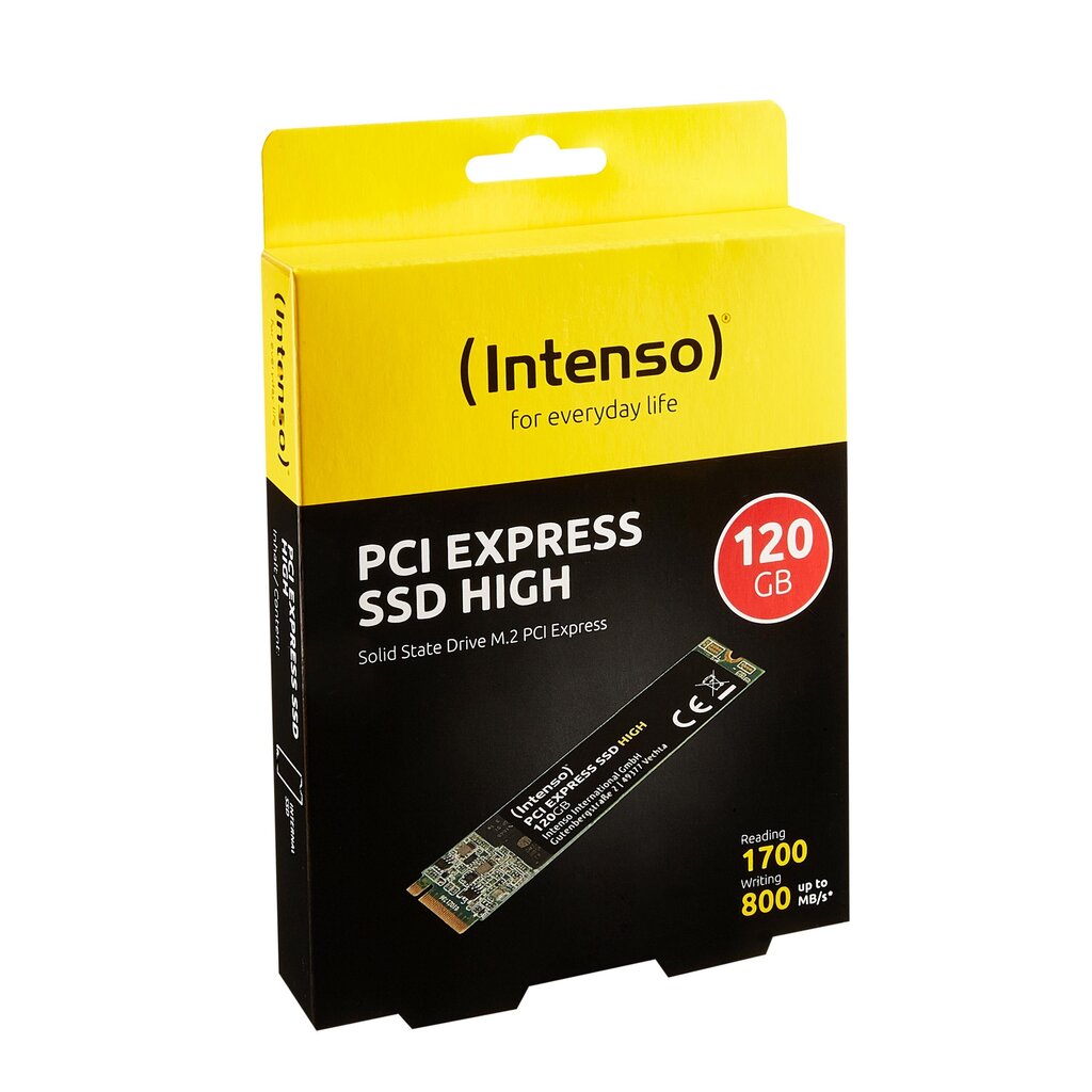 Intenso SSD PCI Express 120GB hind ja info | Sisemised kõvakettad (HDD, SSD, Hybrid) | kaup24.ee