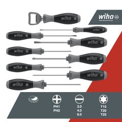 Набор отверток Wiha SoftFinish®, ограниченный выпуск 85 лет, Phillips, TORX® 8,5 шт. цена и информация | Механические инструменты | kaup24.ee