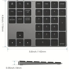 Minimalistlik taaslaetav juhtmeta klaviatuur hind ja info | Klaviatuurid | kaup24.ee